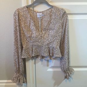 Run was Polly peasant button up top